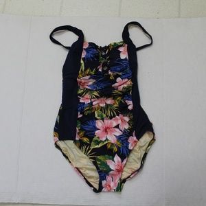 Coastal Blue Swimsuit B07BBCGVZP Floral
